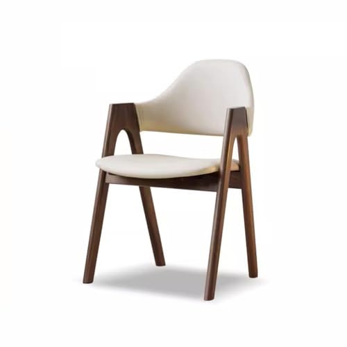 LAPADULA Home-Office-Stuhl Esszimmerstuhl aus Massivholz, einfacher chinesischer Sessel, brauner Bürostuhl, geeignet for Wohnzimmer, Schlafzimmer, Büro usw. Moderne Stühle von LAPADULA