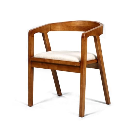 LAPADULA Home-Office-Stuhl Europäischer Retro-Massivholzstuhl, Möbel-Rückenlehnenstuhl mit Armlehnen, Heimcafé-Esszimmerstuhl Moderne Stühle von LAPADULA