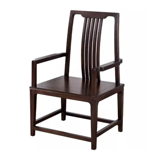 LAPADULA Home-Office-Stuhl Massivholz-Sessel, moderner, einfacher Rückenlehnenstuhl, chinesischer Arbeitsstuhl, Arbeitszimmer-Teezimmer-Sessel Moderne Stühle von LAPADULA