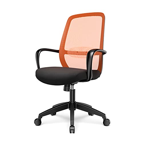 LAPADULA Home-Office-Stuhl Schreibtischstuhl, Maschenstuhl, Armlehne, Höhenverstellbarer Stuhl, ergonomischer Schwenkstuhl mit Lendenwirbelsäulenunterstützung Moderne Stühle (Color : E) von LAPADULA