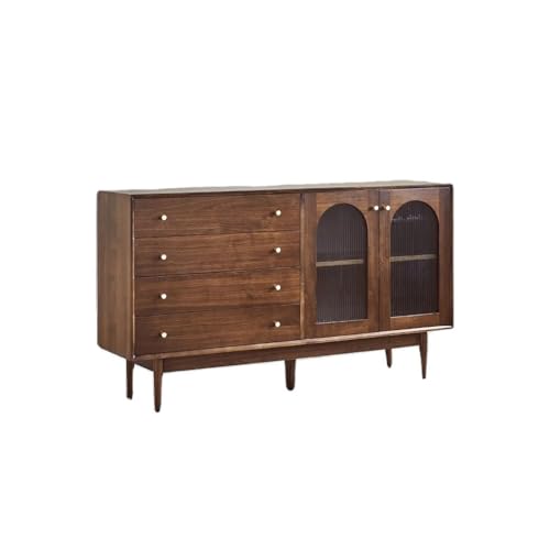 LAPADULA Konsolenschrank 160 x 40 x 90 cm Retro-Küchenschränke, moderner Ablagetisch for den Eingangsbereich, walnussfarbene Holzmöbel Buffet-Aufbewahrungsschrank LAPADULA Konsolenschrank 160 x 40 x 90 cm Retro-Küchenschränke, moderner Ablagetisch for den Eingangsbereich, walnussfarbene Holzmöbel Buffet-Aufbewahrungsschrank von LAPADULA