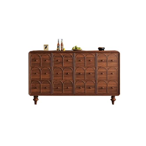 LAPADULA Konsolenschrank 160cm Massivholz-Eingangsschrank, Haushalts-Dekorations-Aufbewahrungstisch, für Wohnzimmer, Küche, Diele, Schlafzimmer etc Buffet-Aufbewahrungsschrank von LAPADULA
