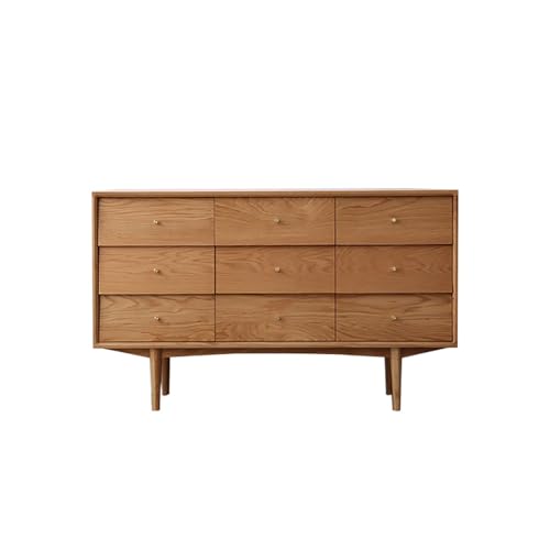 LAPADULA Konsolenschrank 160x40x85cm Eingangstisch aus massiver Eiche, Schlafzimmerschrank, einfache Wohnzimmermöbel mit Schubladen Buffet-Aufbewahrungsschrank von LAPADULA