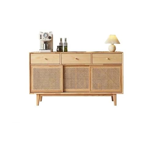 LAPADULA Konsolenschrank Esszimmer-Sideboard im Wabi-Sabi-Stil for Zuhause, Wohnzimmer, Holzboden, Aufbewahrungsschrank Buffet-Aufbewahrungsschrank von LAPADULA