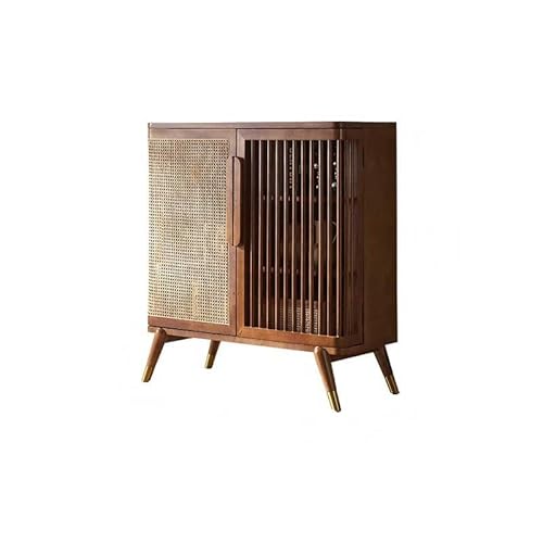 LAPADULA Konsolenschrank Holz Esszimmer Sideboard Wohnzimmer Rattan Lagerung Schrank Hause Retro Eingang Schrank Buffet-Aufbewahrungsschrank von LAPADULA