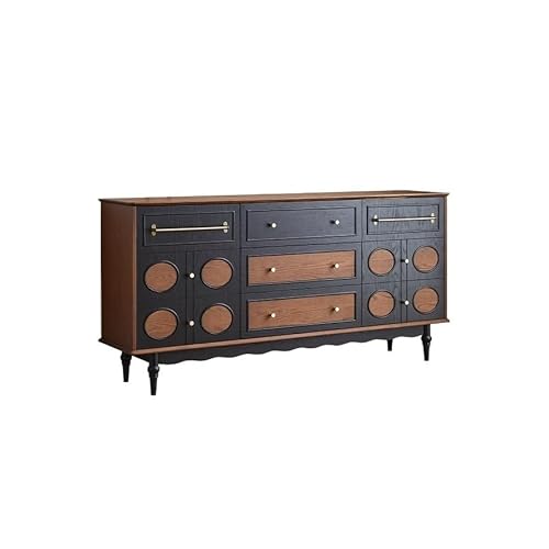 LAPADULA Konsolenschrank Massivholz Esszimmer Sideboard Home Küche Schrank Wohnzimmer Wand Retro Sideboard Buffet-Aufbewahrungsschrank von LAPADULA
