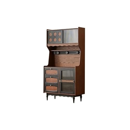 LAPADULA Konsolenschrank Massivholz Retro Esszimmer Sideboard Wandschrank Wohnzimmer Küche Lagerung Buffet-Aufbewahrungsschrank von LAPADULA