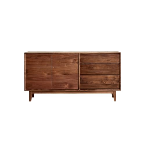 LAPADULA Konsolenschrank Massivholz Veranda Schrank Moderne Wohnzimmer Wabi-sabi Stil Schlafzimmer Lagerung Schrank Buffet-Aufbewahrungsschrank(160cm) von LAPADULA