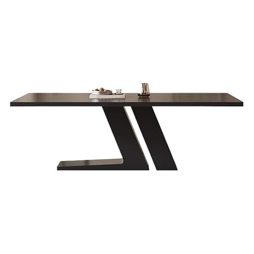 LAPADULA Küchentische Esstisch aus schwarzer Steinplatte, modern, schlicht, for kleine Wohnungen, Restaurants, Zuhause, rechteckiger Esszimmertisch LAPADULA Küchentische Esstisch aus schwarzer Steinplatte, modern, schlicht, for kleine Wohnungen, Restaurants, Zuhause, rechteckiger Esszimmertisch von LAPADULA