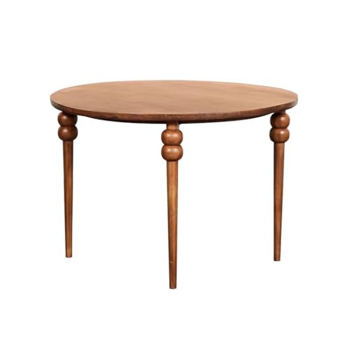 LAPADULA Küchentische Home Kleine Wohnung Retro Massivholz Runder Esstisch Wohnzimmer Einfacher Tisch Couchtisch Esszimmertisch von LAPADULA