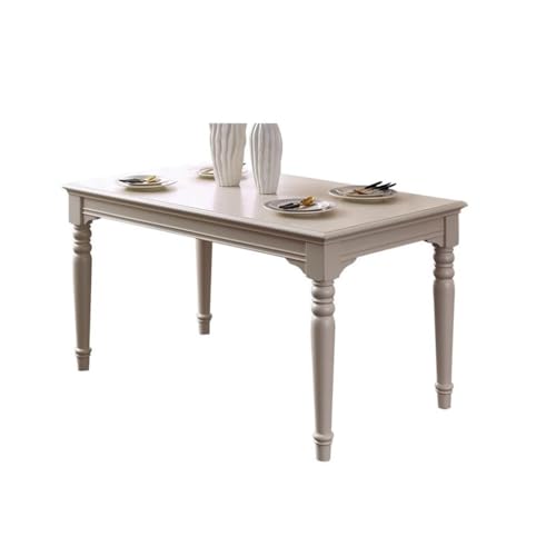 LAPADULA Küchentische Landhaus-Esstisch aus Massivholz im Weiß-Creme-Stil for Zuhause, klein Esszimmertisch LAPADULA Küchentische Landhaus-Esstisch aus Massivholz im Weiß-Creme-Stil for Zuhause, klein Esszimmertisch von LAPADULA