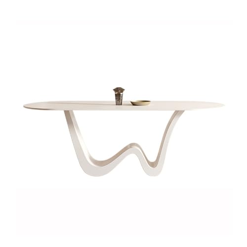 LAPADULA Küchentische Minimalistischer Rechteckiger Esstisch Im Cremefarbenen Stil, Aus Weißen Steinplatten Esszimmertisch LAPADULA Küchentische Minimalistischer Rechteckiger Esstisch Im Cremefarbenen Stil, Aus Weißen Steinplatten Esszimmertisch von LAPADULA