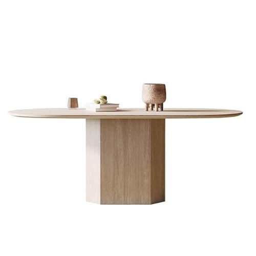 LAPADULA Küchentische Rock Plate Esstisch Modern Einfach Oval Home Restaurant Esszimmertisch LAPADULA Küchentische Rock Plate Esstisch Modern Einfach Oval Home Restaurant Esszimmertisch von LAPADULA