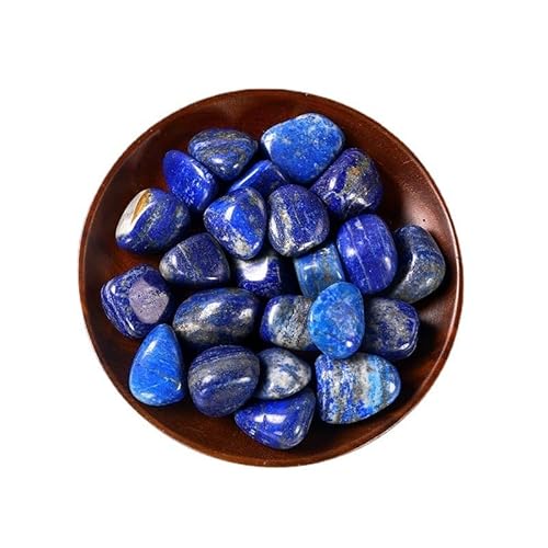 LAPADULA Premium-Kristalle Lapislazuli Trommelstein Unbestimmter polierter Stein Expandierter Aromastein Aquarium-Landschaftsstein Natürlicher Wicca-Stein(2-3cm100g) von LAPADULA