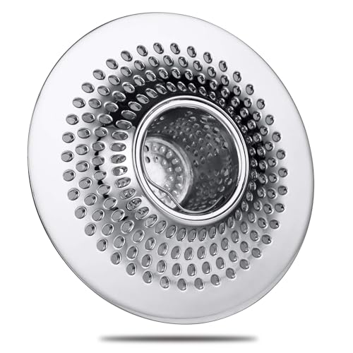LAPLBEKE Abflusssieb, Edelstahl Abflusssieb Küchenspüle, Haarsieb Duschsieb Abfluss Haare, Sieb für Spülbecken Einfach zu Reinigen von LAPLBEKE