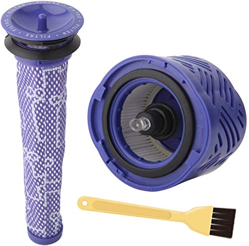 LAPONO Dyson V6 Filter 3 Pack,HEPA Washable Ersatzfilter Dyson V6 Vacuum Cleaner Accessories Pre-Filter Post Filter und Reinigungspinsel for Dyson V6 DC62 Cyclone Animal Absolute Motörhead LAPONO Dyson V6 Filter 3 Pack,HEPA Washable Ersatzfilter Dyson V6 Vacuum Cleaner Accessories Pre-Filter Post Filter und Reinigungspinsel for Dyson V6 DC62 Cyclone Animal Absolute Motörhead von LAPONO