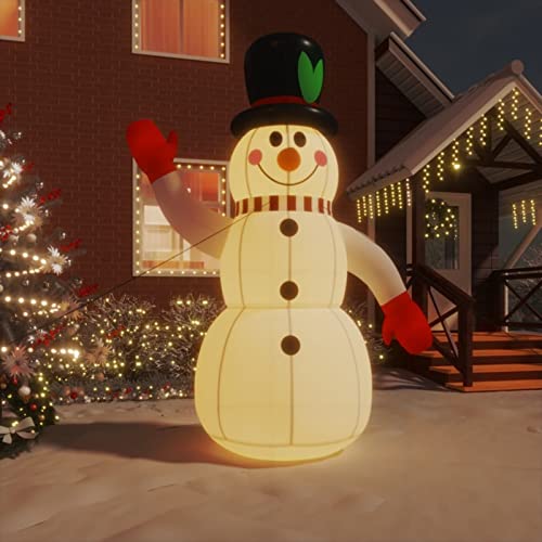 Aufblasbarer Schneemann mit, LAPOOH Weihnachtsdeko, Weihnachtsbeleuchtung Außen, Weihnachtsdeko Figuren, Weihnachtsdekoration, Deko Weihnachten, 300 cm von LAPOOH