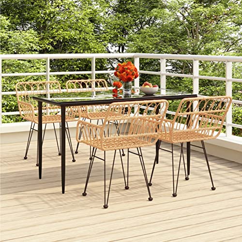 LAPOOH 5-TLG. Garten-Essgruppe Poly Rattan, Esstisch Mit Stühlen Set, Gartenmöbel Sitzgruppe, Balkon Möbel, Gartenlounge Set, Terrassenmöbel, Balkonmöbel Set - 3157847 LAPOOH 5-TLG. Garten-Essgruppe Poly Rattan, Esstisch Mit Stühlen Set, Gartenmöbel Sitzgruppe, Balkon Möbel, Gartenlounge Set, Terrassenmöbel, Balkonmöbel Set - 3157847 von LAPOOH