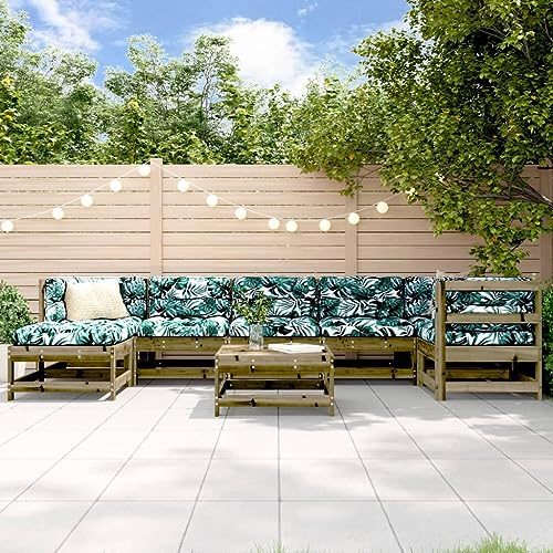 LAPOOH 8-TLG. Garten-Lounge-Set mit Kissen Imprägniertes Kiefernholz, Lounge Gartenmöbel Set, Terassenmöbel Wetterfest, Loungemöbel Terrasse, Gartenlounge, Garten Loungemöbel Set, 3185877 LAPOOH 8-TLG. Garten-Lounge-Set mit Kissen Imprägniertes Kiefernholz, Lounge Gartenmöbel Set, Terassenmöbel Wetterfest, Loungemöbel Terrasse, Gartenlounge, Garten Loungemöbel Set, 3185877 von LAPOOH