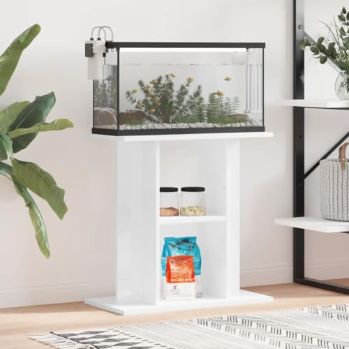 LAPOOH Aquariumständer Hochglanz-Weiß 60x30x60 cm Holzwerkstoff, Aquarium Unterschrank, Aquarium Schrank, Aquariumschrank, Aquarium Tisch, Aquarium Stands von LAPOOH