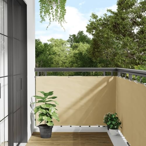 LAPOOH Garten-Sichtschutz Creme 800x90 cm PVC, Zaun Sichtschutz, Sichtschutzstreifen, Balkon Sichtschutz, Zaun Garten, Balkonsichtschutz, Balkon Zubehör - 4005449 von LAPOOH