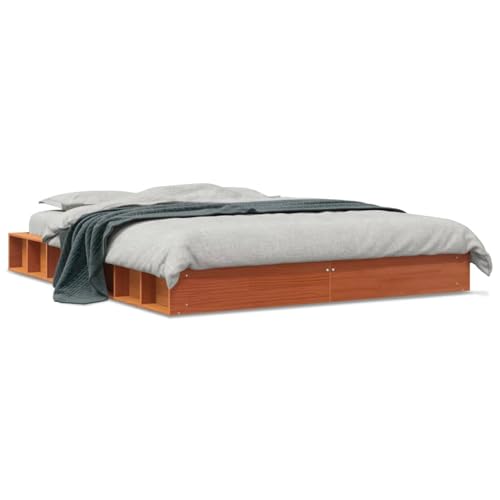 LAPOOH Massivholzbett Wachsbraun 150x200 cm Kiefer, Bettgestell, Jugendbett, Schlafzimmer Bett, Bed Fram - 844427 LAPOOH Massivholzbett Wachsbraun 150x200 cm Kiefer, Bettgestell, Jugendbett, Schlafzimmer Bett, Bed Fram - 844427 von LAPOOH