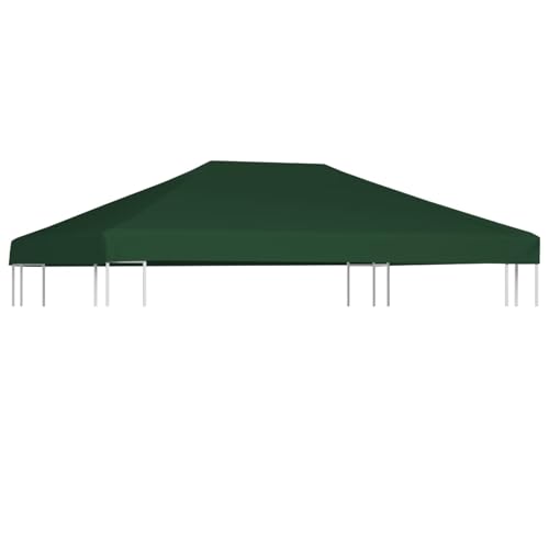 LAPOOH Pavillon Dach, Pavillon Ersatzdach, 4x3 m, 310 g/m², Grün, Wasserdicht von LAPOOH