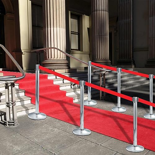 LAPOOH Personenleitsystem Edelstahl Silbern Absperrband, Absperrpfosten, Absperrkordel, Absperrbänder Personenleitsystem, Verkehrspfosten, Verkehrsleitpfosten LAPOOH Personenleitsystem Edelstahl Silbern Absperrband, Absperrpfosten, Absperrkordel, Absperrbänder Personenleitsystem, Verkehrspfosten, Verkehrsleitpfosten von LAPOOH
