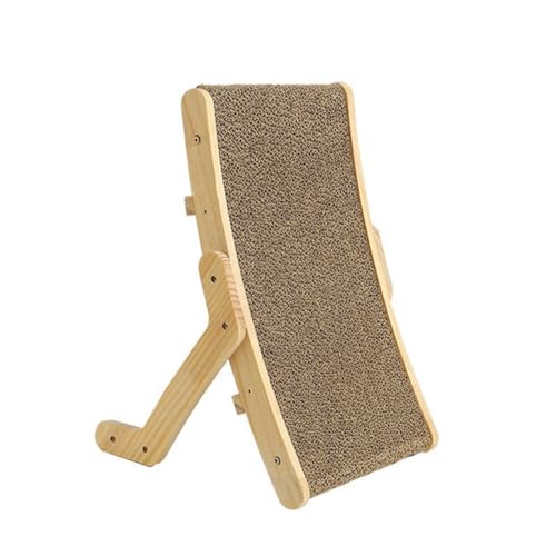 LAPOOH Pet Scratcher Wooden Pet Scratch Board Bed Scratching Pad Pet Toys Grinding Nail Scraper Mat Training Grinding Claw A von LAPOOH
