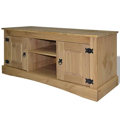 LAPOOH TV-Schrank Mexiko-Stil Kiefernholz 120x40x52 cm, TV Lowboard, Fernsehschrank, Fernsehtisch, Fernseher Schrank, TV Sideboard, TV Board, TV Cabinet, TV Bank, TV Kommode - at von LAPOOH