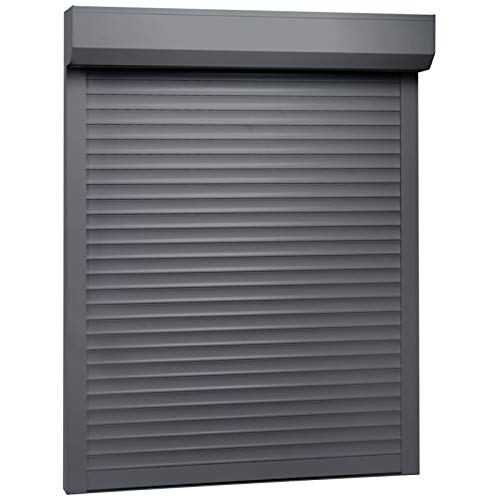 Rollladen Aluminium, LAPOOH Aussenrolladen, Schrank Rollo, Außenrollo, Sonnenschutzrollo Außen, 100 x 130 cm Anthrazit von LAPOOH
