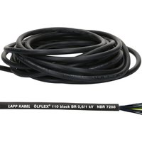 10 Meter Lapp 1120341 Ölflex Classic 110 Black 0,6/1kV PVC Steuerleitung 7x0,75 mm² mit Schutzleiter I Außenbereich I flammwidrig I Kabel 7 adrig I von LAPP