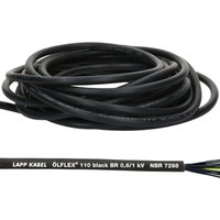 10 Meter Lapp 1120342 Ölflex Classic 110 Black 0,6/1kV PVC Steuerleitung 4x2,5 mm² mit Schutzleiter I Außenbereich I flammwidrig I Kabel 4 adrig I von LAPP