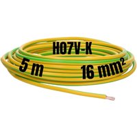 5 Meter Lapp 4520006 H07V-K 16,0 mm² grün-gelb I Erdungskabel I Schutzleiter 16mm2 I Verdrahtungsleitung I Aderleitung flexibel I PVC-Einzelader I von LAPP