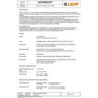 LAPP 1136573/50 Steuerleitung ÖLFLEX® CLASSIC 115 CY 4 x 25.0mm² Schwarz 50m von LAPP