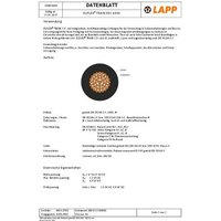 LAPP 15331020/500 Steuerleitung 1 x 4mm² 500m von LAPP