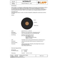 LAPP 15371010/100 Steuerleitung 100m von LAPP