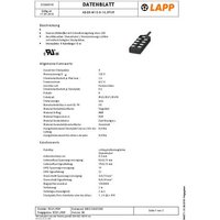 LAPP 22260015 Sensor/Aktorbox passiv M12-Verteiler mit Kunststoffgewinde 1St. von LAPP