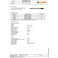 LAPP 22260321 Sensor-/Aktor-Datensteckverbinder, konfektioniert 1St. von LAPP