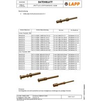 LAPP EPIC® POWER LS1.5 Stiftkontakte LS1.5 F SCM 2MM AU 4,0 (10) 44429333 10St. von LAPP