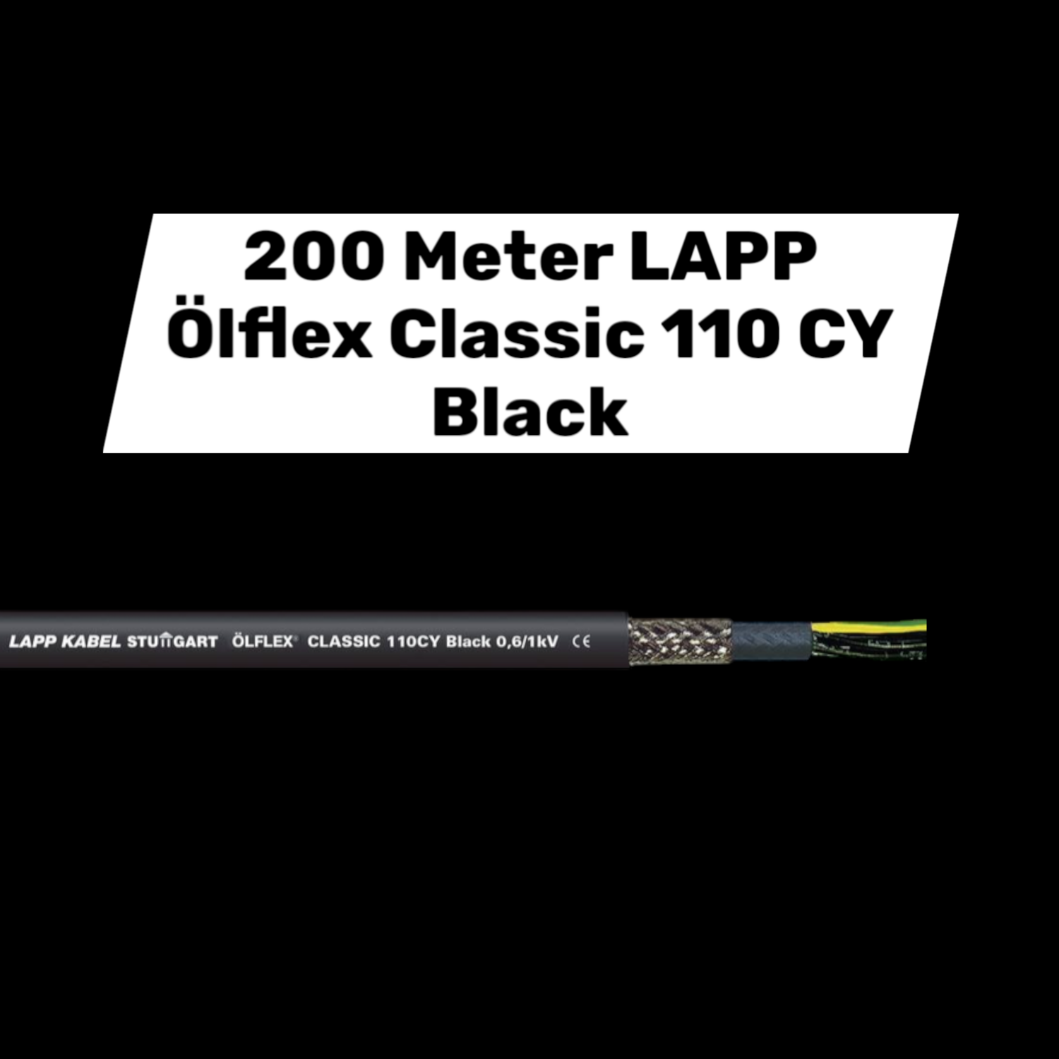 Lapp ölflex Classic 110 Cy Black Steuerleitung Kabel Leitung 200 Meter B-Ware Lapp ölflex Classic 110 Cy Black Steuerleitung Kabel Leitung 200 Meter B-Ware von LAPP