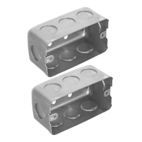 2 Stück Aufputz Elektrobox für Wand Steckdosen Amerikanische Montage Rostbeständige Metallkonstruktion für Einfache Installation Flexible Anpassung 2 Stück Aufputz Elektrobox für Wand Steckdosen Amerikanische Montage Rostbeständige Metallkonstruktion für Einfache Installation Flexible Anpassung von LAPYAPPE