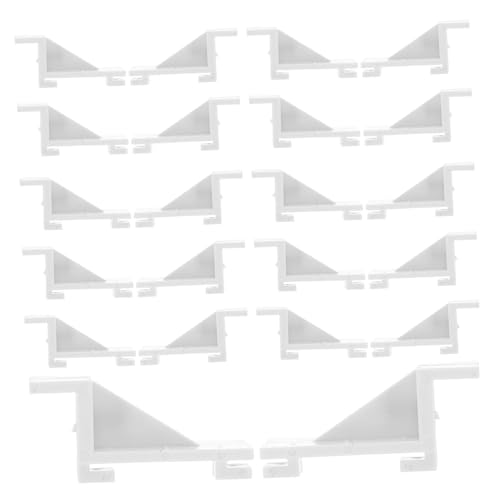 20 Stück Teiliges Kühlschrank Trennwand Clips aus Robustem für Stabilen Regalsupport Vielseitige Kühlschrank Gefrierschrankzubehör zur Besseren Organisation Flexibler Lagerung von LAPYAPPE