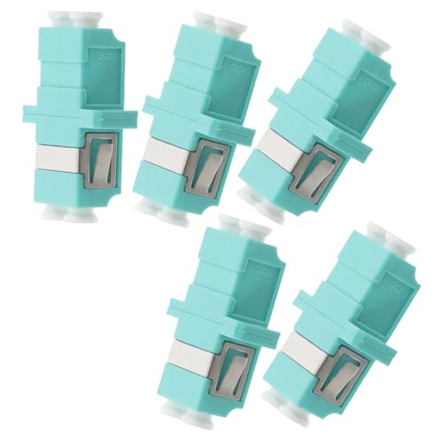 LAPYAPPE 5 Stück Lc zu Lc Glasfaseradapter Flanschkuppler für Einfache Installation Kompatibilität Netzwerken für Rechenzentren Kommunikationsgeräte von LAPYAPPE