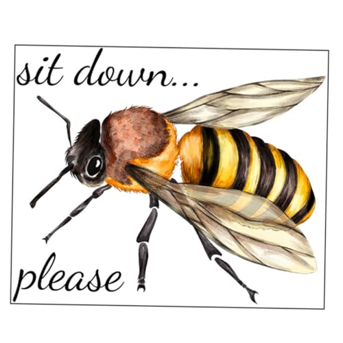 Cute Bee Toilet Sticker für Badezimmer Selbstklebendes Wandtattoo Kreative Dekoration für Toilettendeckel zu Installieren für Glatte Oberflächen Cute Bee Toilet Sticker für Badezimmer Selbstklebendes Wandtattoo Kreative Dekoration für Toilettendeckel zu Installieren für Glatte Oberflächen von LAPYAPPE
