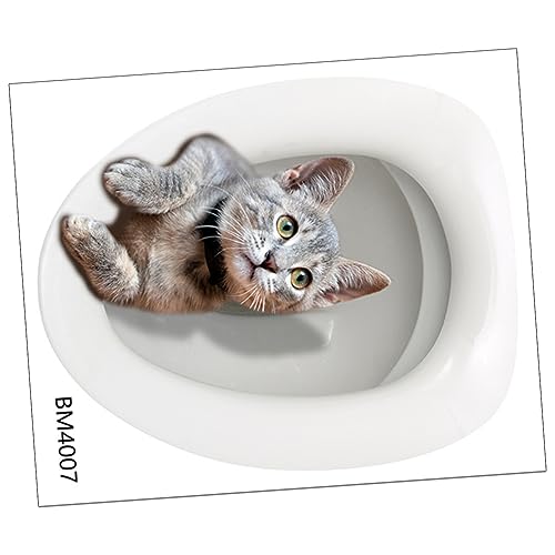 Kreativer Katzen Toilettenaufkleber Selbstklebend Dekorativer Wc Aufkleber für Badezimmer Niedlicher Katzen Toilettensitz Aufkleber zu Installieren Kreativer Katzen Toilettenaufkleber Selbstklebend Dekorativer Wc Aufkleber für Badezimmer Niedlicher Katzen Toilettensitz Aufkleber zu Installieren von LAPYAPPE