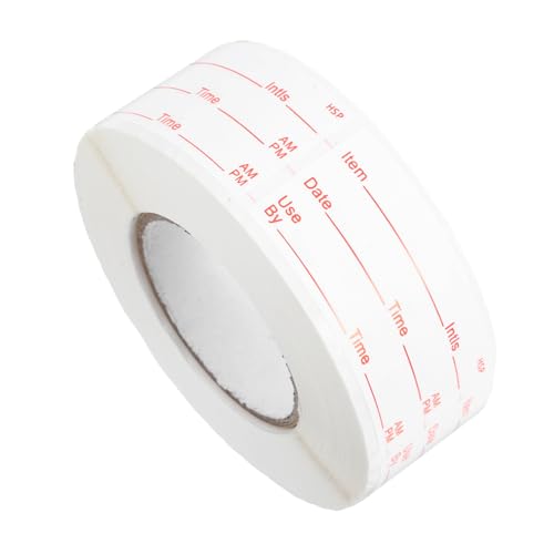 LAPYAPPE 1 Rolle Gefrorenes Etikett Aufkleber Für Vorratsetiketten Gefrierband Zum Beschriften Etiketten Für Lebensmittelkühlschränke Kühlschranketiketten Weiß PVC Selbstklebend von LAPYAPPE