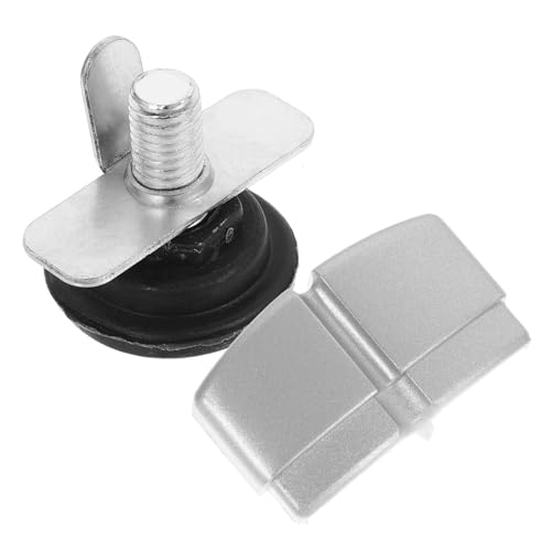 LAPYAPPE 1 Satz Büroschreibtisch Bildschirm Fußmatte Tischbeine Schrankfüße Fix büro trennwand Office Desk Accessories Schreibtisch-Trennbrettfüße Teile für Schreibtisch-Trennwände Silver von LAPYAPPE