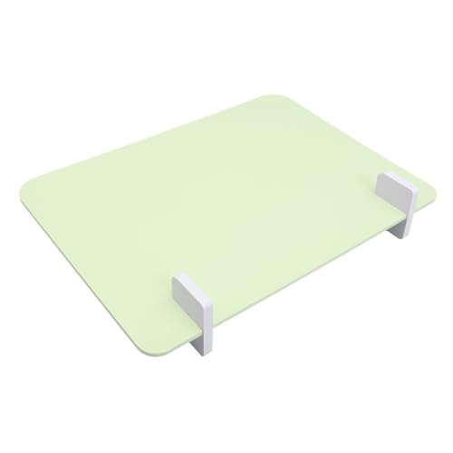 LAPYAPPE 1 Satz Tischplatte Partitionen Schreibtischschild Raumteiler und Sichtschutz Bildschirm büro Barriere Partition Schreibtisch-Trennwand PVC-Holz-Kunststoffplatte Light Green von LAPYAPPE