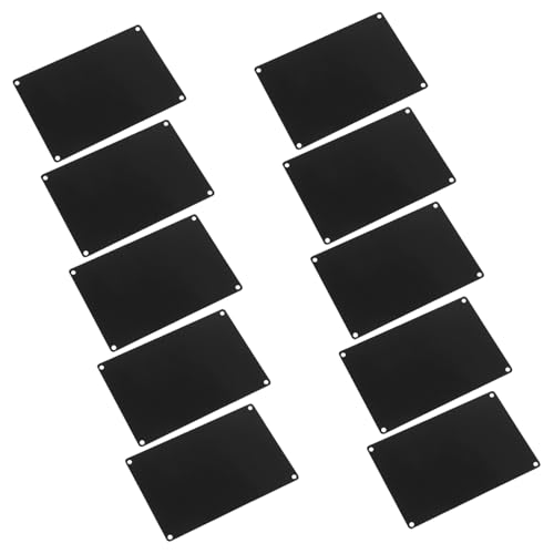 LAPYAPPE 10 Stück Teiliges Aluminiumlegierung Gravurplatte Rechteckige Schwarze Metall-namensschilder mit Vorgebohrtem Loch Leichte Robuste Blanko-tags für Gravur Stempeln und DIY Projekte LAPYAPPE 10 Stück Teiliges Aluminiumlegierung Gravurplatte Rechteckige Schwarze Metall-namensschilder mit Vorgebohrtem Loch Leichte Robuste Blanko-tags für Gravur Stempeln und DIY Projekte von LAPYAPPE